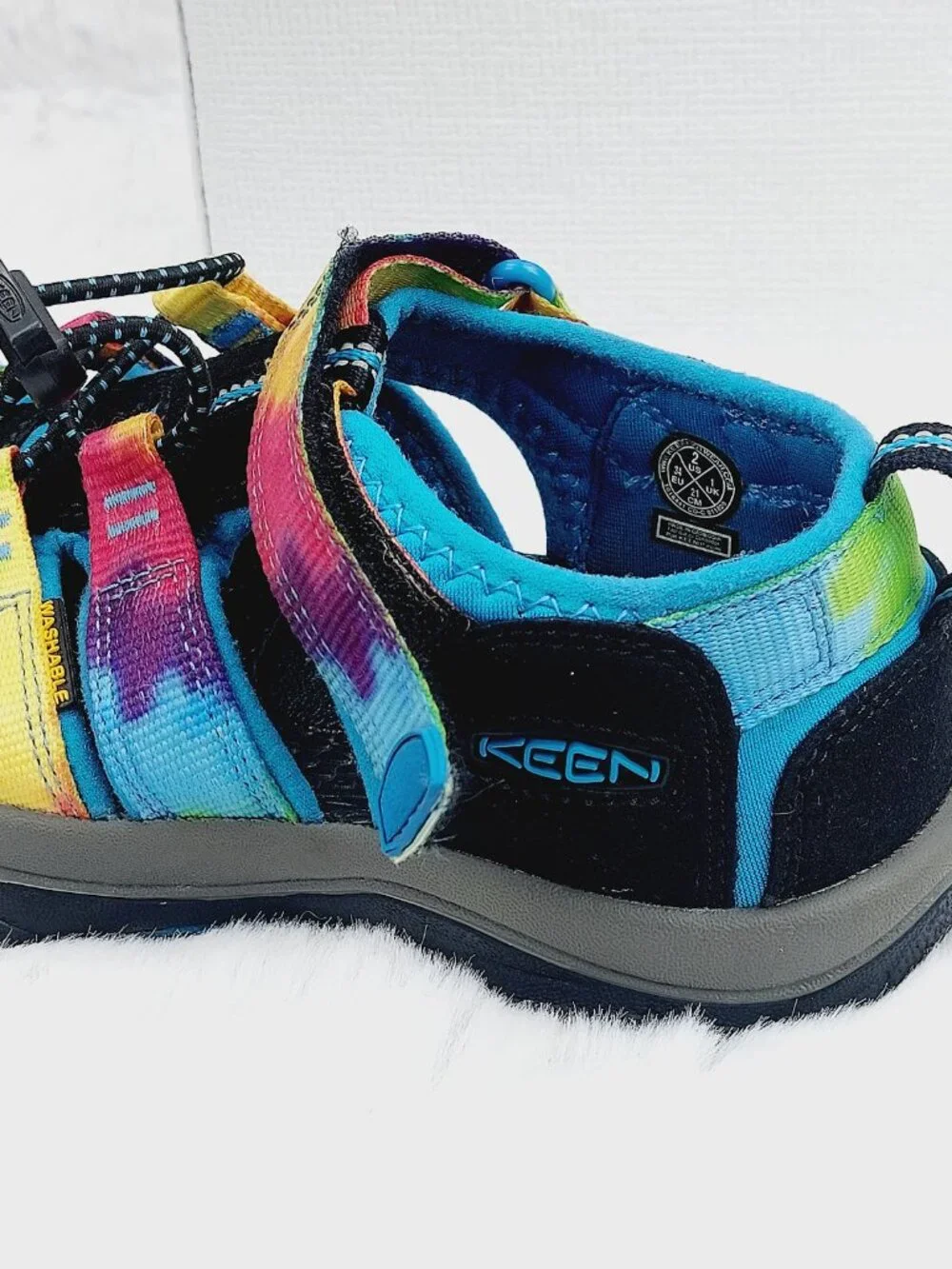 Keen Girl's Multicolor Newport H2 Close Toe Tie-Up Casual Sandal Size 2